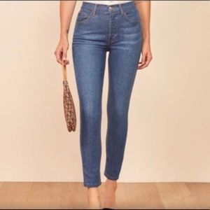 Reformation Serena high skinny crop jean